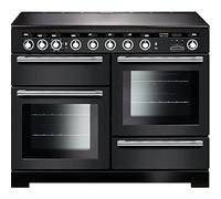 RANGEMASTER EDL110EICB/C Encore Deluxe Charcoal Black with Chrome Trim 110cm Induction Range Cooker