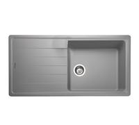 Rangemaster Elements 1.0 Bowl Granite Dove Grey Kitchen Sink & Was