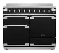 RANGEMASTER Elise 110 Electric Induction Range Cooker - Black & Chrome, Black