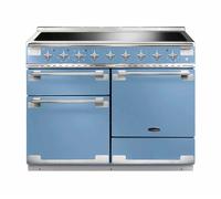 Rangemaster Elise 110 ELS110EICA 110cm Wide China Blue Induction Freestanding Range Cooker - Brushed Nickel Trim