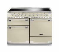 Rangemaster Elise 110 ELS110EICR/ 110cm Wide Cream Induction Freestanding Range Cooker - Brushed Nickel Trim