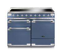 Rangemaster Elise 110 ELS110EISB/ 110cm Wide Stone Blue Induction Freestanding Range Cooker - Brushed Nickel Trim