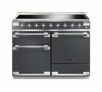 Rangemaster Elise 110 ELS110EISL 110cm Wide Slate Induction Freestanding Range Cooker - Brushed Nickel Trim