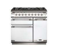 Rangemaster Elise 90 Dual Fuel Range Cooker - White