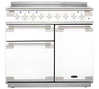 Rangemaster Elise ELS100EIWH 100cm Electric Range Cooker with Induction Hob - White