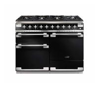 Rangemaster 110cm Dual Fuel Range Cooker Elise, Black, A Rated - ELS110DFFGB A