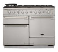 Rangemaster Elise ELS110DFFSS 110cm wide Dual Fuel Range Cooker with Gas Hob - Stainless Steel - A