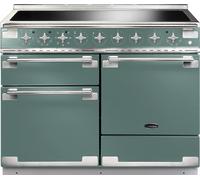 Rangemaster Elise ELS110EIMG 110cm wide Electric Range Cooker with Induction Hob - Mineral Green - A/A Rated, Green