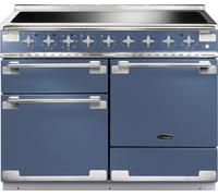 Rangemaster Elise ELS110EISB 110cm wide Electric Range Cooker with Induction Hob - Stone Blue - A Blue