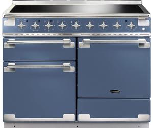 Rangemaster Elise ELS110EISB 110cm wide Electric Range Cooker with Induction Hob - Stone Blue - A Blue