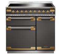 Rangemaster ELS90EISL/AB Slate/Brass Elise Luxe 90Cm Induction