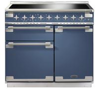 Rangemaster Elise ELS100EISB 100cm Electric Range Cooker with Induction Hob - Stone Blue