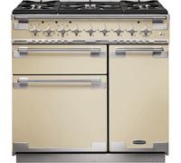 Rangemaster Elise 90 Dual Fuel Range cooker A Electric Gas Cream