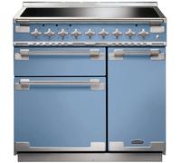 Rangemaster ELS90EICA Elise China Blue / Brushed Nickel 90cm Induction Range Cooker A