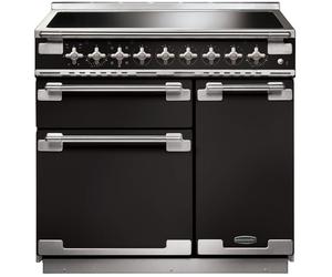 Rangemaster ELS90EIGB - Black/Brushed Chrome Range Cooker - 90cm Induction