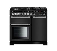 Rangemaster Encore Deluxe 100 Dual Fuel Range Cooker - Charcoal Black