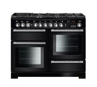 Rangemaster EDL110DFFBL/C 110cm Duel Fuel Encore Deluxe Range Cooker 117260 Black and Chrome