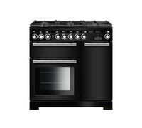 Rangemaster Encore Deluxe 90 Dual Fuel Range Cooker - Black
