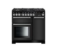 Rangemaster Encore Deluxe 90 Dual Fuel Range Cooker - Charcoal Black