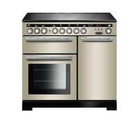 Rangemaster Encore Deluxe EDL100EIIV/C 100cm Wide Ivory Induction Freestanding Range Cooker - Chrome Trim