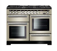 Rangemaster Encore Deluxe EDL110DFFIV/C 110cm Wide Ivory Dual Fuel Freestanding Range Cooker - Chrome Trim
