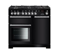 Rangemaster Encore EDL100DFFBL/C - Black Range Cooker - 79L+82L Dual Fuel