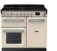 Rangemaster ESDL100DFPPCR/CM1 Estel Deluxe Pale Cream / Chrome 100cm Dual Fuel Range Cooker 15080 A
