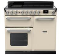 Rangemaster ESDL100EIPPCR/CM1 Estel Deluxe 100cm Induction Range Cooker With Chrome Trim 15114 - PALE CREAM