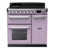 Rangemaster Estel Deluxe 90cm Electric Range Cooker with Induction Hob - Heather / Chrome - A/A Rated