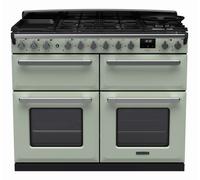 Rangemaster Range Cooker Estel Deluxe ESDLB110DFPMNT/CM1 110cm Dual Fuel Mint/Chrome A/A Rated