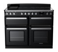 Rangemaster ESDLB110EIPGBL/CM1 Estel Deluxe BC 110cm Induction Range Cooker With Chrome Trim 15299 - BLACK