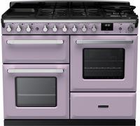 Rangemaster Estel Deluxe 110cm Dual Fuel Range Cooker - Heather / Chrome - A/A Rated