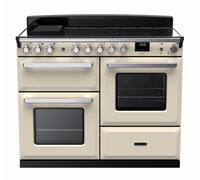 Rangemaster Estel Deluxe 110cm Electric Range Cooker with Induction Hob - Cream / Chrome