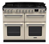Rangemaster Estel Deluxe 110cm Dual Fuel Range Cooker - Cream / Chrome - A/A Rated