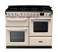 Rangemaster Estel Deluxe 110cm Dual Fuel Range Cooker - Cream / Brass - A/A Rated
