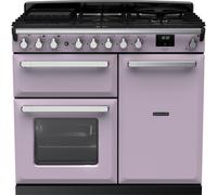 Rangemaster Estel Deluxe ESDL100DFPHTH/CM1 100cm Dual Fuel Range Cooker - Heather / Chrome - A