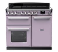 Rangemaster Estel Deluxe ESDL100EIPHTH/CM1 100cm Wide Heather Induction Freestanding Range Cooker - Chrome Trim