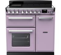 Rangemaster Estel Deluxe 90cm Electric Range Cooker with Induction Hob - Heather / Chrome - A/A Rated