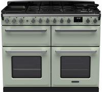 Rangemaster Range Cooker Estel Deluxe ESDLB110DFPMNT/CM1 110cm Dual Fuel Mint/Chrome A/A Rated