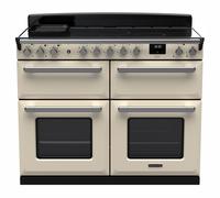 Rangemaster Estel Deluxe ESDLB110EIPPCR/CM1 110cm Wide Pale Cream Induction Freestanding Range Cooker - Chrome Trim