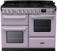 Rangemaster Estel Deluxe 110cm Dual Fuel Range Cooker - Heather / Chrome - A/A Rated