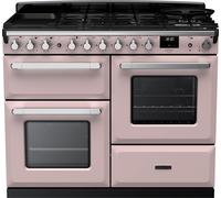 Rangemaster Estel Deluxe ESDLO110DFPPPK/CM1 110cm Dual Fuel Range Cooker - Pale Pink / Chrome - A/A Rated, Pink