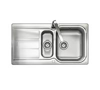 RANGEMASTER Glendale GL9502 950 x 508mm 1.5 Bowl Stainless Steel Kitchen Sink with Wastes