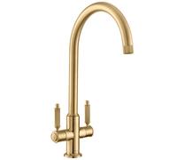 Rangemaster Hemlock Traditional Kitchen Mixer Tap - Polished Gold - THEMDLPG