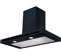 Rangemaster Hi-Lite Flat HLTHDS110BL 110 cm Chimney Cooker Hood - Black - B Rated