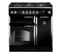 Rangemaster Infusion Classic 90cm Dual Fuel Range Cooker - Black