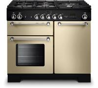 Rangemaster KCH100NGFCR/C Kitchener Cream / Chrome 100cm Gas Range Cooker 111960
