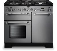 Rangemaster KCH100NGFSS/C Kitchener Stainless Steel / Chrome 100cm Gas Range Cooker 111930