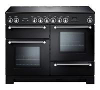 Rangemaster KCH110ECBL/C Kitchener Electric Ceramic 110 Range Cooker Black Chrome