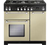 Rangemaster KCH90DFFCR/C 81440 Kitchener 90cm Dual Fuel Range Cooker In Cream